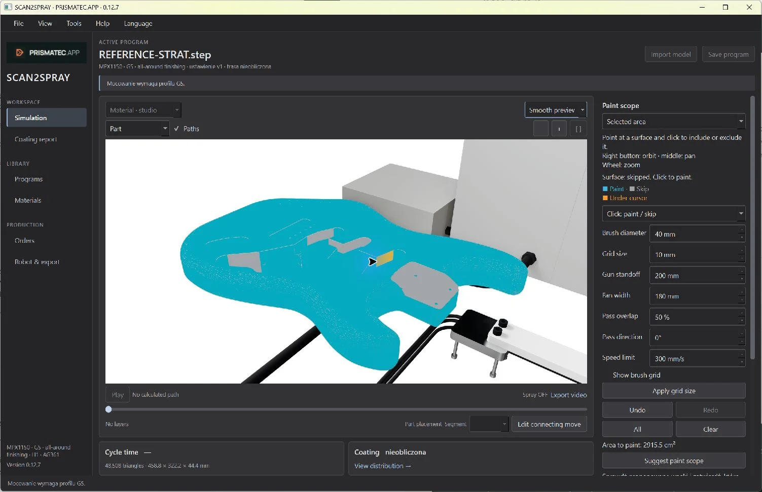 Define the paint scope.
